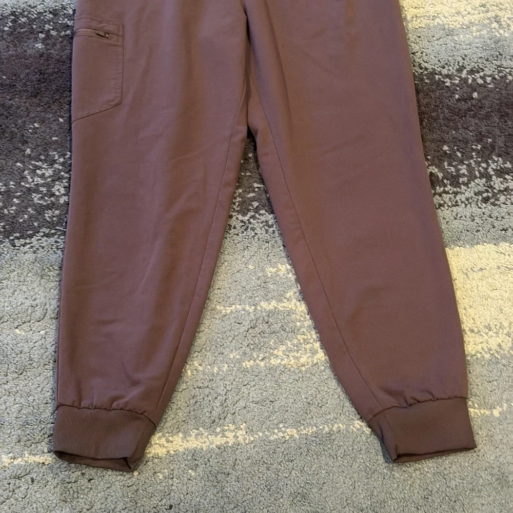 FIGS Zamora Jogger Pants Gray Scrub Cargo Pocket Elastic Waist Women's XL